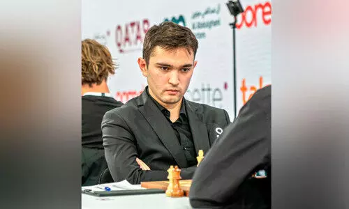 ഖ​ത്ത​ർ മാ​സ്റ്റേ​ഴ്സ് ചെ​സ് ചാ​മ്പ്യ​നാ​യ ഉ​സ്ബ​കി​സ്താ​ന്റെ ന​ദി​ർ​ബെ​ക്