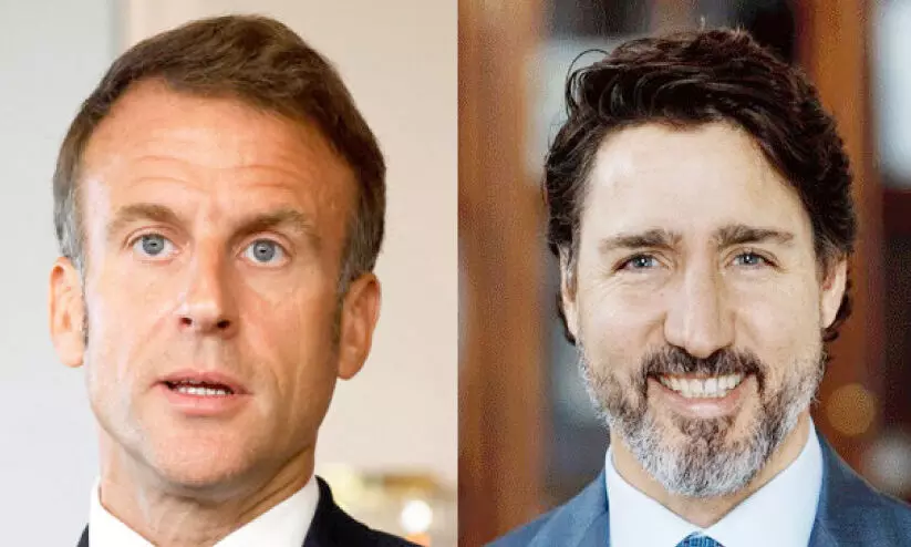 ഫ്ര​ഞ്ച്, കാ​ന​ഡ ത​ല​വ​ന്മാ​രു​മാ​യി സം​സാ​രി​ച്ച്​ സൗ​ദി കി​രീ​ടാ​വ​കാ​ശി