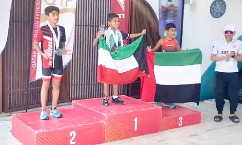 Abdul Muhsin wins gold in Aquathlon Championship Abdul Muhsin wins gold in Aquathlon Championship