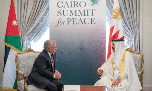 ഹ​മ​ദ് രാ​ജാ​വ് ജോ​ർ​ഡ​ൻ രാ​ജാ​വു​മാ​യി ച​ർ​ച്ച ന​ട​ത്തി