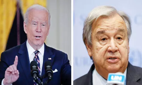 US President Joe Biden, United Nations Secretary General Antonio Guterres