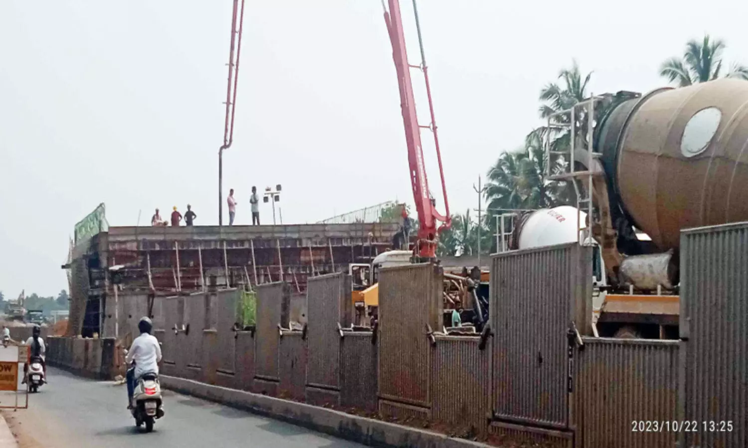 FCI footpath main slab work