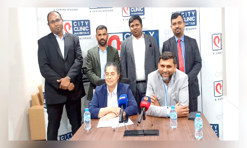 സി​റ്റി ക്ലി​നി​ക് ഭാ​ര​വാ​ഹി​ക​ൾ വാ​ർ​ത്ത​സ​മ്മേ​ള​നം