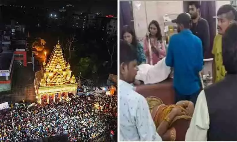 ദുർഗാപൂജക്കിടെ തിക്കിലും തിരക്കിലും പിഞ്ചുകുഞ്ഞ് ഉൾപ്പെടെ മൂന്ന് പേർ മരിച്ചു