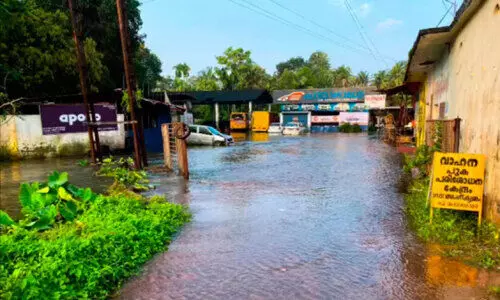 മഴ: മിക്കയിടത്തും വ്യാപകനാശം; താഴ്​ന്ന പ്രദേശങ്ങളിൽ വെള്ളംകയറി
