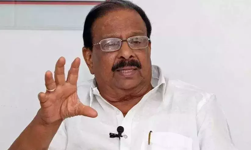 കെ.സുരേന്ദ്രന്റെ ജാമ്യഹര്‍ജിയെ എതിര്‍ക്കാഞ്ഞത് ഭായ് ഭായ് ബന്ധം മൂലമെന്ന് കെ. സുധാകരന്‍