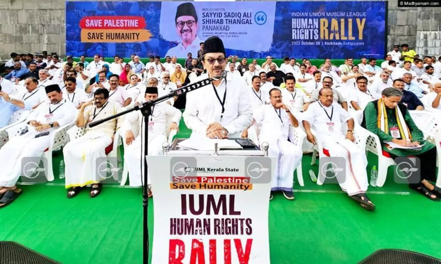 ഇസ്രായേലിനെ പിന്തുണക്കുന്നവർ ഭീകരതയെ കൂടെ കൂട്ടുന്നവർ -സാദിഖലി തങ്ങൾ