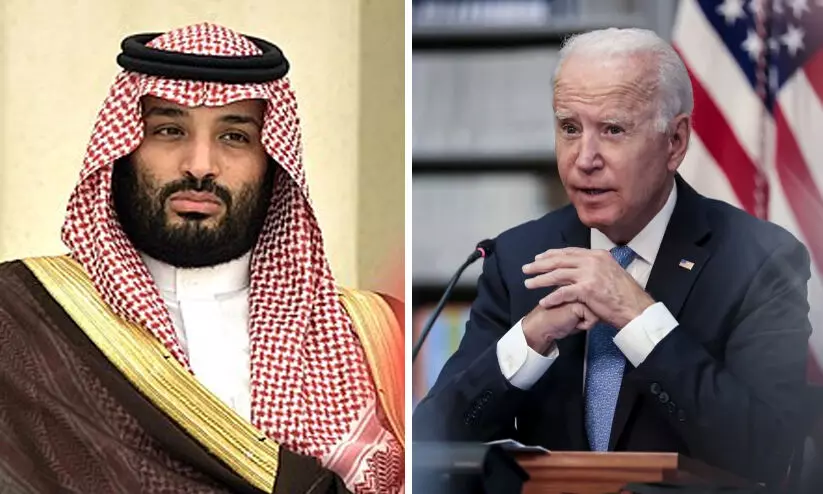 Saudi Crown Prince Mohammed bin Salman  And US President Joe Biden