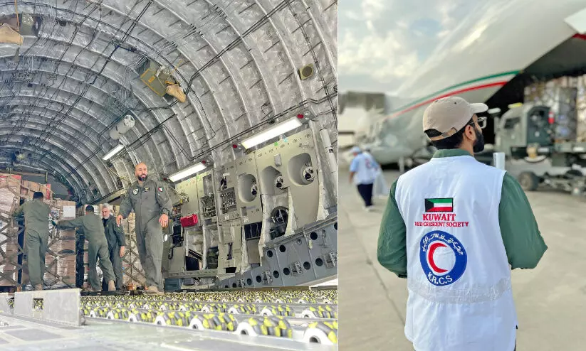 Aid is being flown in from Kuwait. Aid is being flown in from Kuwait.