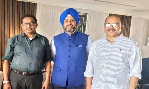 CCWA representatives at Yambu and G S Agarwal