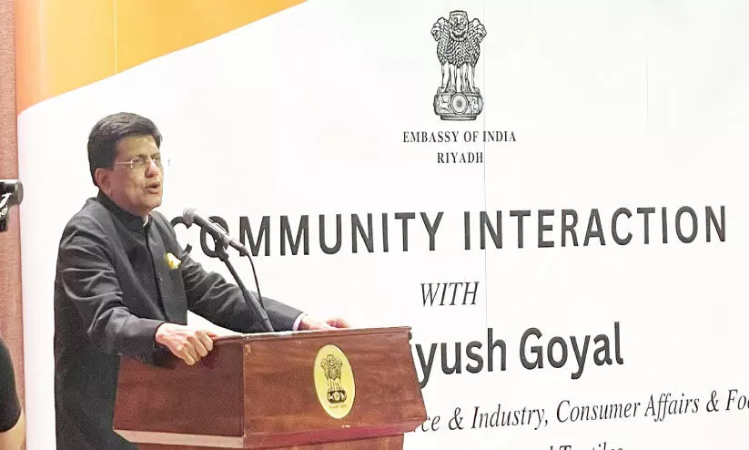 സൗ​ദി അ​ധി​കൃ​ത​ർ ഇ​ന്ത്യ​ൻ പ്ര​വാ​സി​ക​ളെ കു​റി​ച്ച്​ പ​റ​ഞ്ഞ​ത്​ ന​ല്ല വാ​ക്കു​ക​ൾ -മ​ന്ത്രി പീ​യൂ​ഷ്​ ഗോ​യ​ൽ