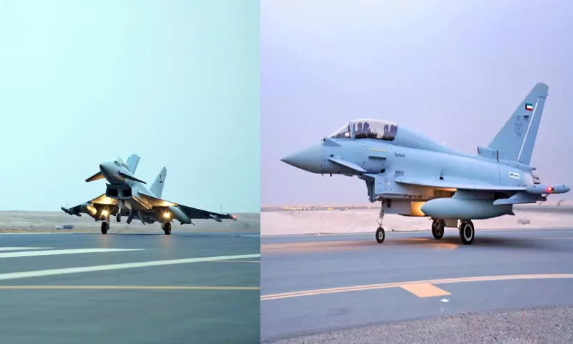 Newly delivered Eurofighter Typhoon-3 jets Newly delivered Eurofighter Typhoon-3 jets