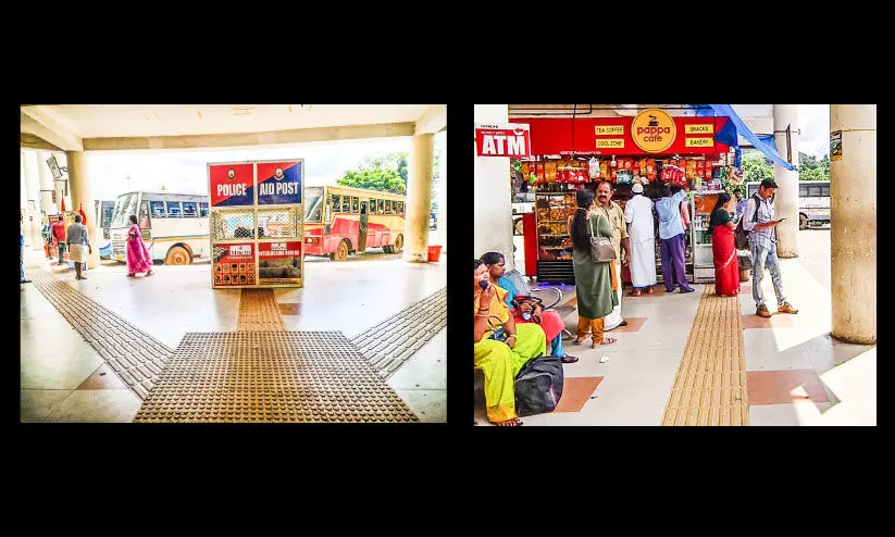 ബ്രെയ്‌ലി പാതയും കൈയേറി അധികൃതർ