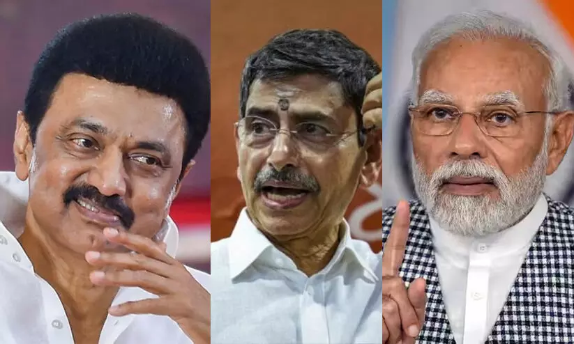 ‘ലോക്സഭ തെരഞ്ഞെടുപ്പ് വരെ ഗവർണറെ മാറ്റരുത്, അദ്ദേഹം തുടരുന്നത് ഞങ്ങൾക്ക് ഗുണം ചെയ്യും’; പ്രധാനമന്ത്രിയോട് ‘അഭ്യർഥന’യുമായി സ്റ്റാലിൻ