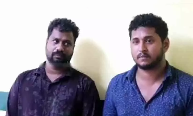 തമ്മിലടിക്കുന്നത് പിടിച്ചുമാറ്റാൻ പോയ പൊലീസിനെ ആക്രമിച്ചു; രണ്ട് യുവാക്കൾ അറസ്റ്റിൽ