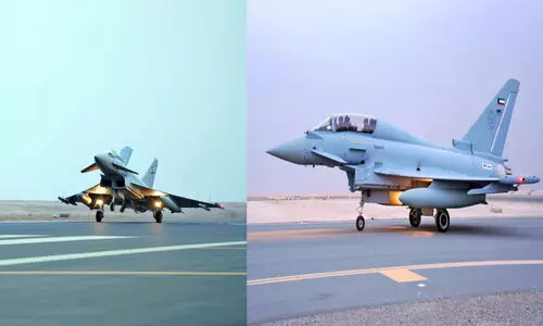 Newly delivered Eurofighter Typhoon-3 jets