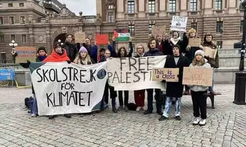 ഇസ്രായേൽ വിരട്ടലിന് പുല്ലുവില: ഫലസ്തീന് വീണ്ടും പിന്തുണയർപ്പിച്ച് ഗ്രേറ്റ തുൻബെർഗ്