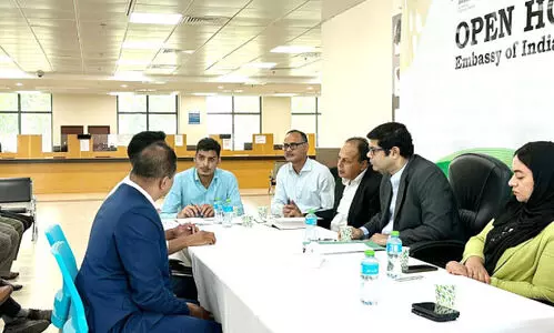 ഇ​ന്ത്യ​ൻ സ​മൂ​ഹ​ത്തി​ന്റെ പ്ര​ശ്ന​ങ്ങ​ൾ​ക്ക് പ​രി​ഹാ​രം നി​ർ​ദേ​ശി​ച്ച് എം​ബ​സി ഓ​പ​ൺ ഹൗ​സ്