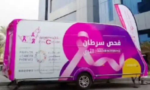 ഗ്ലോബൽ വില്ലേജിൽ സ്തനാർബുദ പരിശോധന ഗ്ലോബൽ വില്ലേജിൽ സ്തനാർബുദ പരിശോധന