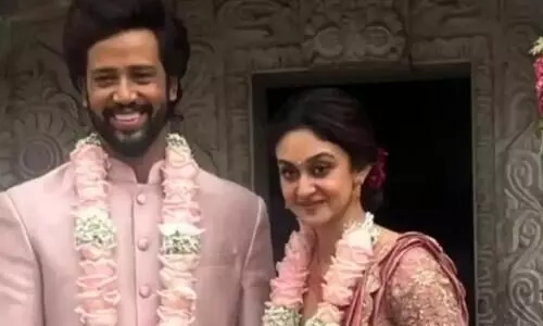 Arjun Sarjas daughter Aishwarya Arjun gets engaged to Umapathy, see pics