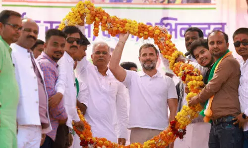 ഛത്തിസ്ഗഢിൽ വാഗ്ദാനങ്ങളുമായി രാഹുൽ; സ്കൂൾ, കോളജ് വിദ്യാഭ്യാസം സൗജന്യം