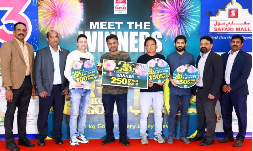 Safari Hypermarket Shop and Shine- Win or Kilo Gold Promo When the prizes were handed over to the winners Safari Hypermarket Shop and Shine- Win or Kilo Gold Promo When the prizes were handed over to the winners