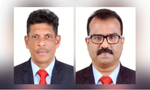 ഇ​ന്ത്യ​ൻ ക്ല​ബ് കാ​ഷ്യ​സ് കാ​മി​ലോ പെ​രേ​ര പ്ര​സി​ഡ​ന്റ്, അ​നി​ൽ കു​മാ​ർ രാ​ജ​ൻ ജ​ന​റ​ൽ സെ​ക്ര​ട്ട​റി