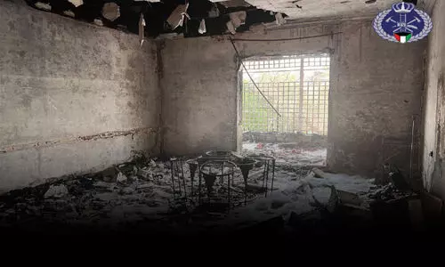 Burned House In Kuwait