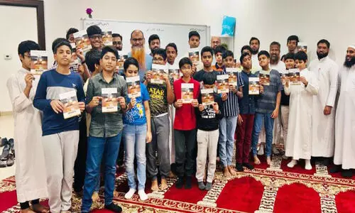 Students at ISCON Madrasatala Registration Inauguration