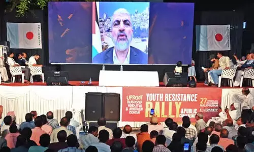 ഹമാസ് നേതാവിന്റെ വിഡിയോ സന്ദേശം: കേസെടുക്കാൻ വകുപ്പില്ലെന്ന് പൊലീസ് റിപ്പോർട്ട് ഹമാസ് നേതാവിന്റെ വിഡിയോ സന്ദേശം: കേസെടുക്കാൻ വകുപ്പില്ലെന്ന് പൊലീസ് റിപ്പോർട്ട്