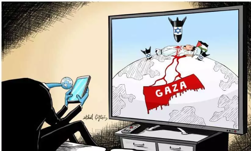 ഇ​സ്രാ​യേ​ലി​ന്റെ വം​ശ​ഹ​ത്യ പ​ദ്ധ​തി​യും പൊ​തു മ​ല​യാ​ളി​യും