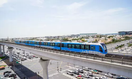 Dubai Metro Blue track