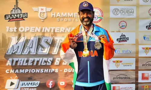 Gold and silver medals won at the International Masters Athletics Meet Lumai Salim