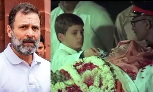 Rahul Gandhi pay tribute to Indira Gandhi