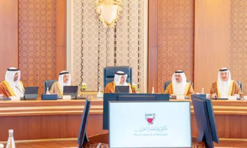 The Cabinet meeting held at Gudaibiya Palace was chaired by Crown Prince Salman bin Hamad Al Khalifa.
