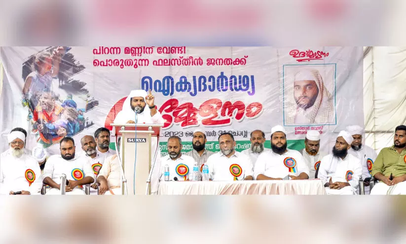 ഫലസ്തീൻ ഐക്യദാർഢ്യ റാലിയിൽ അണിനിരന്നത്​ ആയിരങ്ങൾ