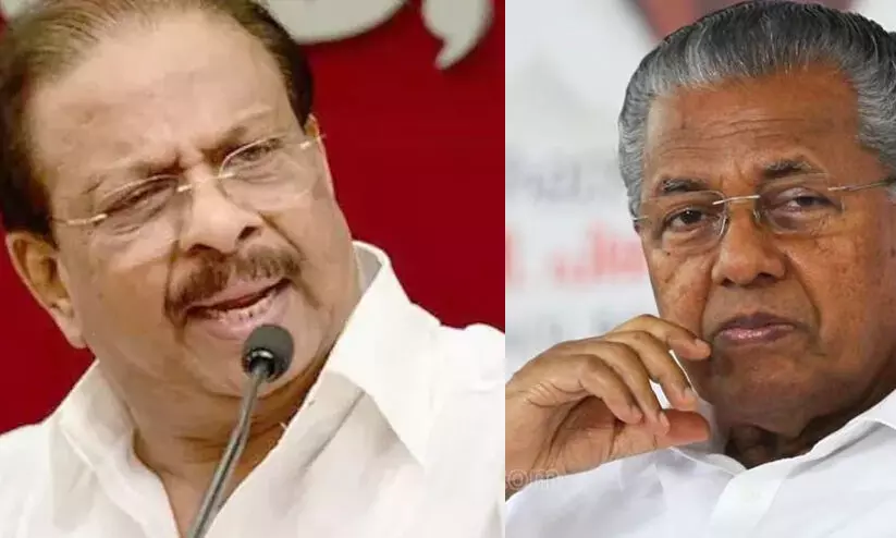 കേരളത്തിന്റെ നേട്ടങ്ങളെല്ലാം തന്റേതെന്നു വരുത്തുന്ന അൽപനാണ് പിണറായിയെന്ന് കെ. സുധാകരന് കേരളത്തിന്റെ നേട്ടങ്ങളെല്ലാം തന്റേതെന്നു വരുത്തുന്ന അൽപനാണ് പിണറായിയെന്ന് കെ. സുധാകരന്