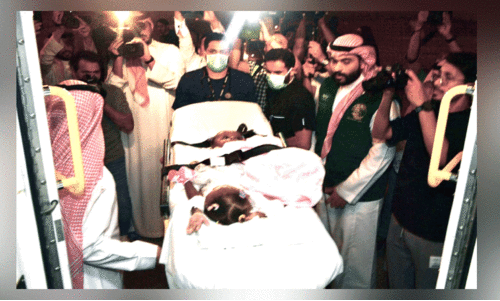 നൈജീരിയൻ സയാമീസ് ഇരട്ടകളെ റിയാദിലെത്തിച്ചപ്പോൾ നൈജീരിയൻ സയാമീസ് ഇരട്ടകളെ റിയാദിലെത്തിച്ചപ്പോൾ