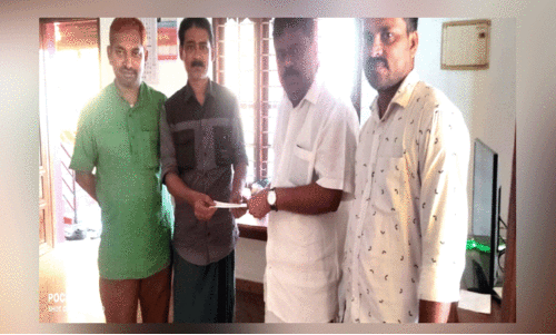 ഗ്ലോ​ബ​ൽ കെ.​എം.​സി.​സി എ​റ​ണാ​കു​ളം ചി​കി​ത്സാ​സ​ഹാ​യം കൈ​മാ​റി