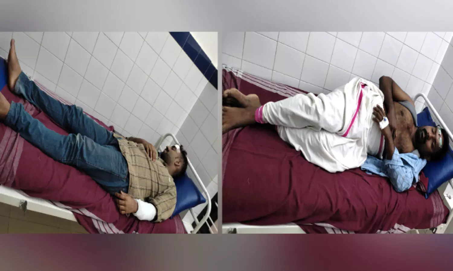 Vinod And Saji who Was Injured in the conflict