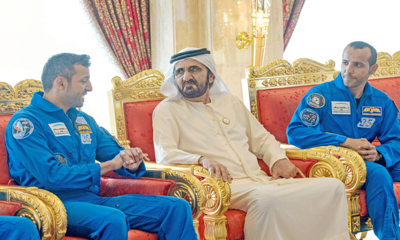 ശൈഖ്​ മുഹമ്മദിനെ സന്ദർശിച്ച്​ സുൽത്താൻ അൽ നിയാദി