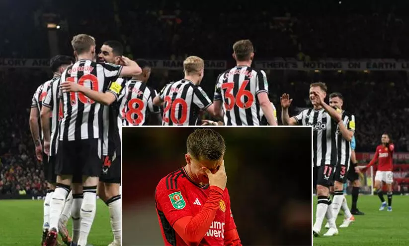 കാരബാവോ കപ്പ്: വൻ തോൽവിയോടെ മാഞ്ചസ്റ്റർ യുണൈറ്റഡും ആഴ്സണലും പുറത്ത്, ലിവർപൂളും ചെൽസിയും ക്വാർട്ടറിൽ കാരബാവോ കപ്പ്: വൻ തോൽവിയോടെ മാഞ്ചസ്റ്റർ യുണൈറ്റഡും ആഴ്സണലും പുറത്ത്, ലിവർപൂളും ചെൽസിയും ക്വാർട്ടറിൽ