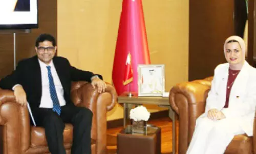 യു​വ​ജ​ന കാ​ര്യ മ​ന്ത്രി ഇ​ന്ത്യ​ൻ അം​ബാ​സ​ഡ​റെ സ്വീ​ക​രി​ച്ചു