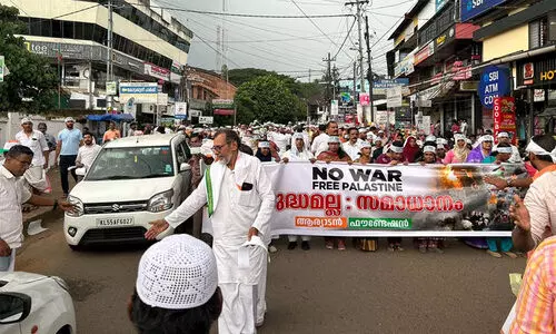 ഫലസ്തീന്റെ പേരിൽ മലപ്പുറത്ത് നടന്നത് കോൺഗ്രസ് -എ യുടെ ‘കരയുദ്ധം’