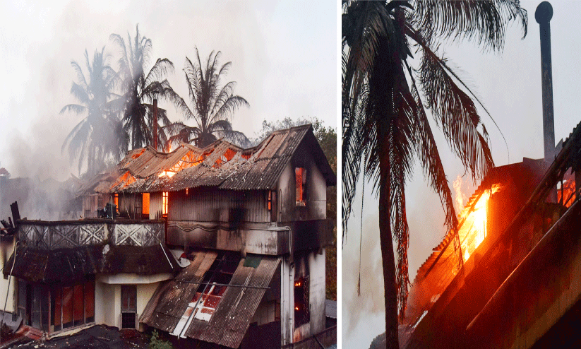 ഫർണിച്ചർ നിർമാണ സ്ഥാപനത്തിൽ വൻ തീപിടിത്തം; ലക്ഷങ്ങളുടെ നഷ്ടം