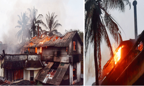 ഫർണിച്ചർ നിർമാണ സ്ഥാപനത്തിൽ വൻ തീപിടിത്തം; ലക്ഷങ്ങളുടെ നഷ്ടം