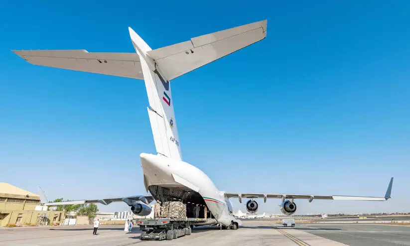 Aid is being flown in from Kuwait.