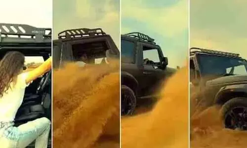 തകർപ്പൻ ഓഫ് റോഡർ റൈഡുമായി നടി കീർത്തി സുരേഷ്