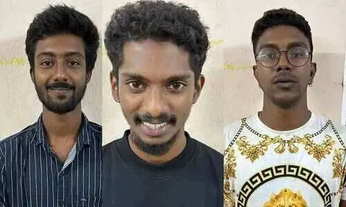 കഞ്ചാവുമായി മൂന്ന് യുവാക്കൾ പിടിയിൽ