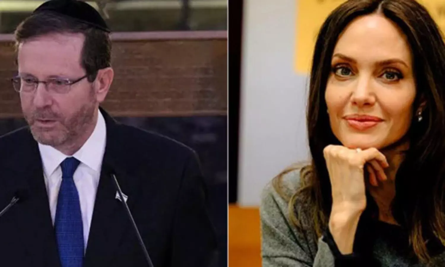 ആഞ്ജലീന ജോളിയെ പരിഹസിച്ച് ഇസ്രായേൽ പ്രസിഡന്റ് ഐസക് ഹെർസോഗ്